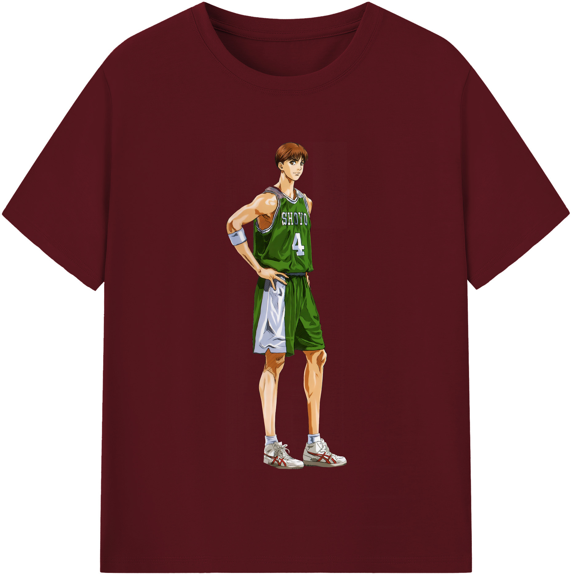 SLAM DUNK／スラムダンク 綿100％半袖Tシャツ（フロントプリント）